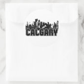 Sticker Rond Horizon de Calgary (Sac)