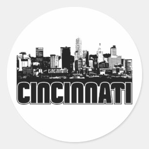 Sticker Rond Horizon de Cincinnati