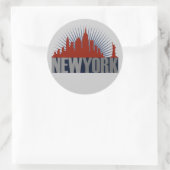 Sticker Rond Horizon de New York City (Sac)