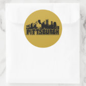 Sticker Rond Horizon de Pittsburgh (Sac)