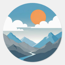 Horizon Tranquille | Art minimaliste de paysage de