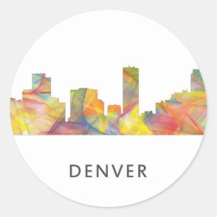 STICKER ROND HORIZON WB1 DE DENVER, LE COLORADO -