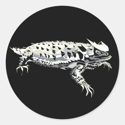 Sticker Rond Horny Toad (Devant)