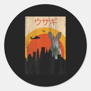 Sticker Rond Horreur de Movie Bunny Rabbit   Rabbit