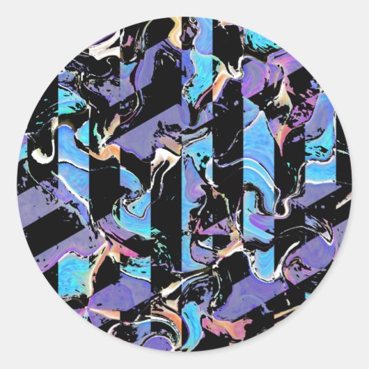Sticker Rond Horreur visuelle (Devant)
