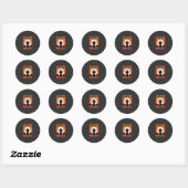 Sticker Rond Horror Halloween Sortons Pour Une Morsure (Feuille)