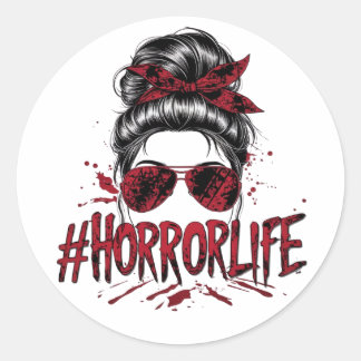 STICKER ROND HORRORLIFE
