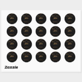 Sticker Rond Horrorthing Golden Skull (Feuille)