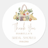 Sticker Rond Hors Fête des mariées Du Marché (Devant)