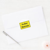 Sticker Rond "Hors service" (Enveloppe)