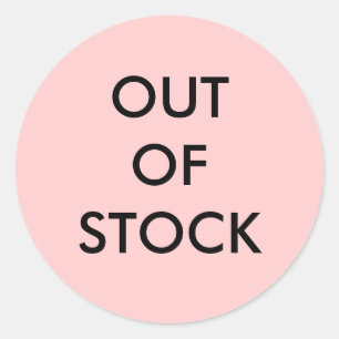 Sticker Rond HORS STOCK Vendu