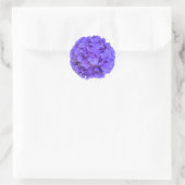 Sticker Rond Hortensias lilas violets fleurs violettes (Sac)