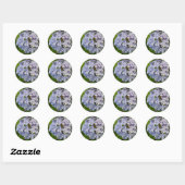Sticker Rond Hortensie (Feuille)