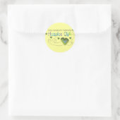 Sticker Rond Hospice CNA Green Hearts (Sac)