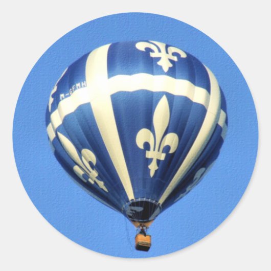 Sticker Rond Hot Air Balloon Festival Gatineau! (Devant)