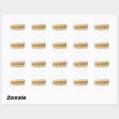 Sticker Rond hot dog (Feuille)