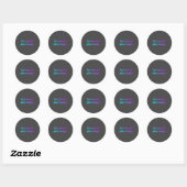 Sticker Rond Hot People Play Magic Funny Quote (Feuille)
