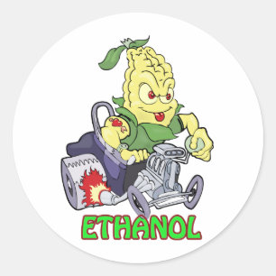 Sticker Rond Hot rod d'éthanol