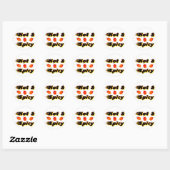 Sticker Rond Hot & Spicy /5 (Feuille)