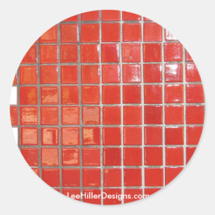 Sticker Rond Hot Springs, AR Red Tiles Central Ave Dons