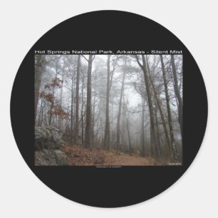 Sticker Rond Hot Springs National Park, AR Cadeaux Brume Silenc