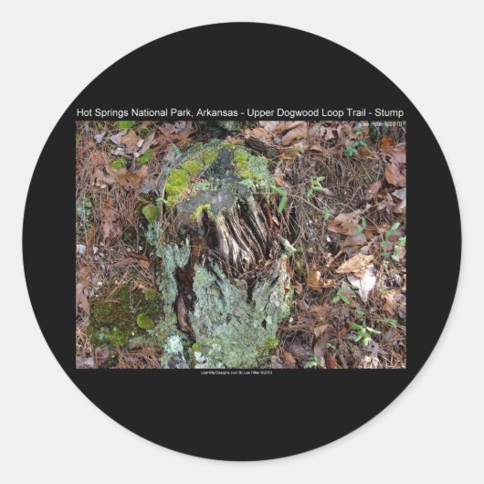 Sticker Rond Hot Springs National Park, AR Upper Dogwood Loop (Devant)