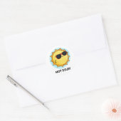 Sticker Rond Hot Stups Funny Sun Pun (Enveloppe)