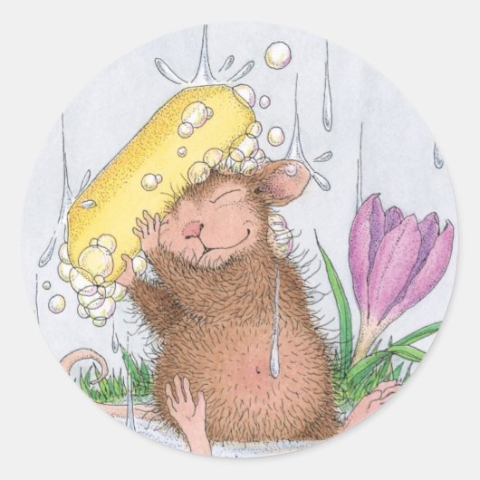 Sticker Rond House-Mouse Designs® - Bonne propreté des loisirs (Devant)