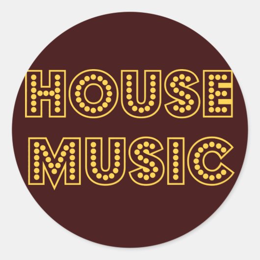 STICKER ROND HOUSEMUSIQUE (Devant)