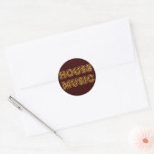 STICKER ROND HOUSEMUSIQUE (Enveloppe)
