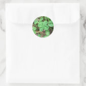 Sticker Rond Housse à quatre feuilles (Sac)