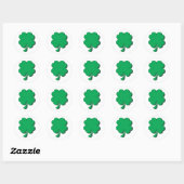 Sticker Rond Housse à quatre feuilles (Feuille)