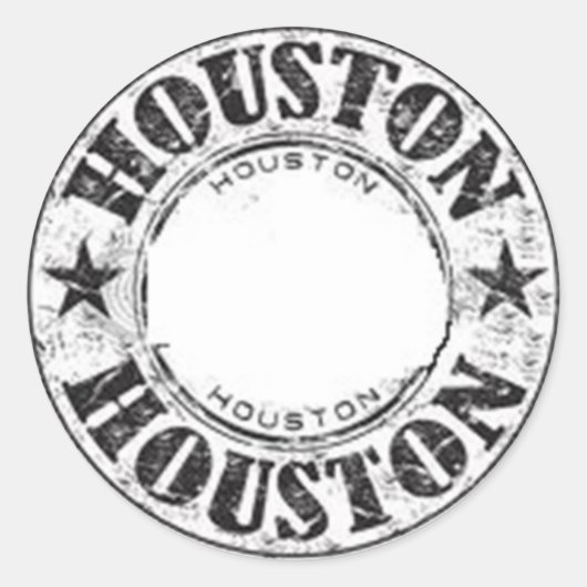Sticker Rond Houston (Devant)
