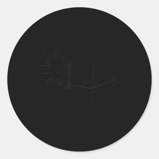 Sticker Rond How Many Night A Week Should You Be Reading 67 Mem (Devant)