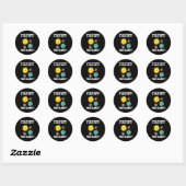 Sticker Rond How To Organize Space Party You Planet Funny Men W (Feuille)