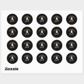 Sticker Rond Howdyween Pré-k Fantôme Occidental Enseignant Prés (Feuille)