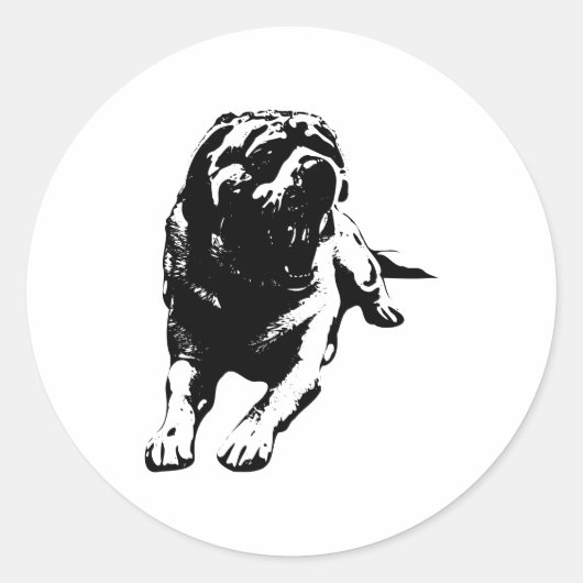 Sticker Rond Howl et Chill d'automne (Devant)