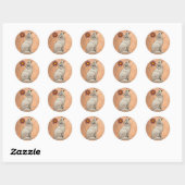 STICKER ROND HOWLING COYOTE (Feuille)