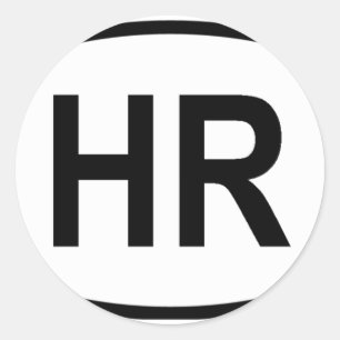 Sticker Rond "HR" Croatie