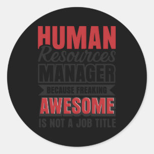 Sticker Rond Hr Hu Ressources Ager Recruteur