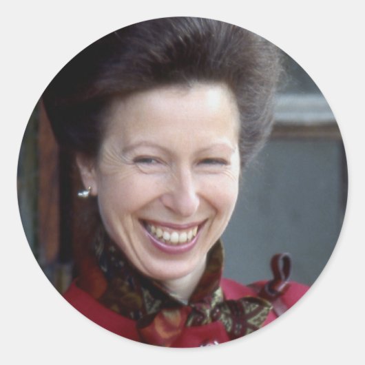 Sticker Rond HRH La princesse royale (Devant)