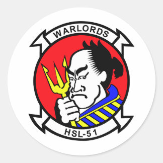 Sticker Rond HSL-51 Seigneurs de guerre