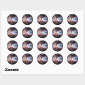 Sticker Rond Hubble Ange de neige (Feuille)