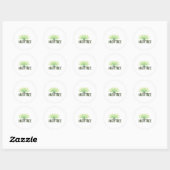 Sticker Rond Hug A Tree - Jour des terres Hugger Tree Save Eart (Feuille)