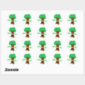 Sticker Rond Hug Me (Treehugger) (Feuille)
