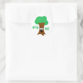 Sticker Rond Hug Me (Treehugger) (Sac)