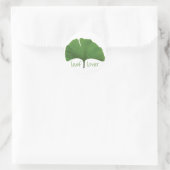 Sticker Rond Hugger de l'arbre de la feuille (Sac)