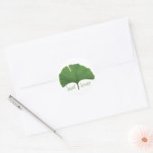Sticker Rond Hugger de l'arbre de la feuille (Enveloppe)