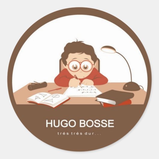 Sticker Rond Hugo (Devant)