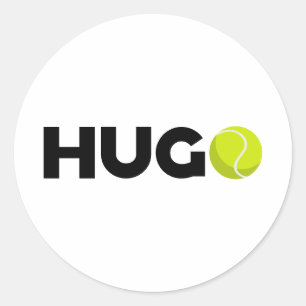 Sticker Rond Hugo Tennis